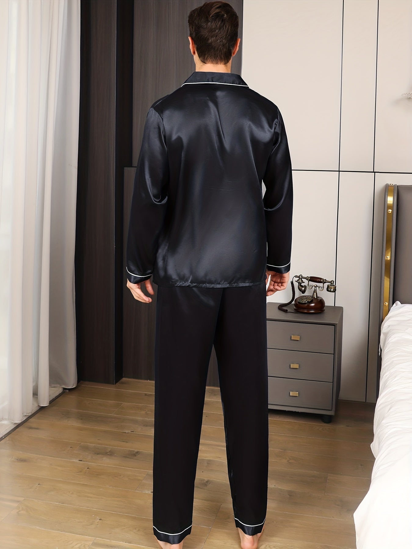 Ultimate Comfort Mens Ice Silk sleepwear & Loungewear Set