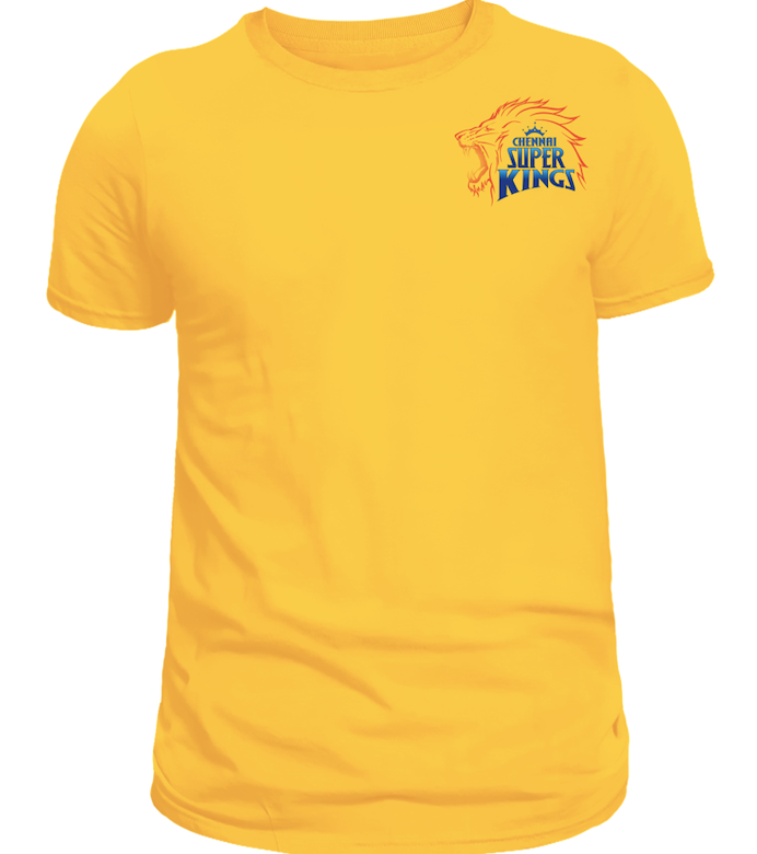 CSK Male Classic Crew T-Shirt – Roar for the Super Kings!