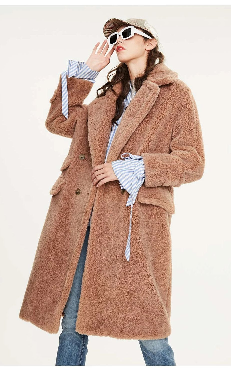 New Arrival Winter Teddy Bear Long Warm Coat